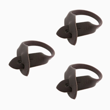 Chocolate Leather Heritage clips