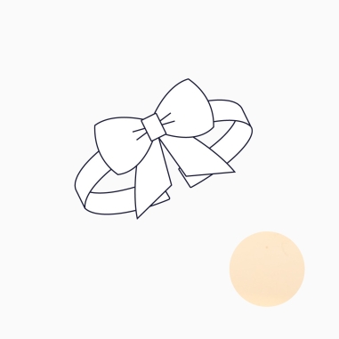 Gold Bracelet Fabric Bow – Choose a fabric