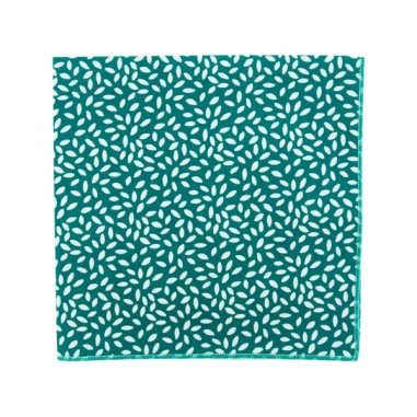 Emerald green Rice pocket square