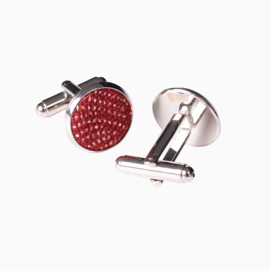 Red brick Storm Japanese Cufflinks