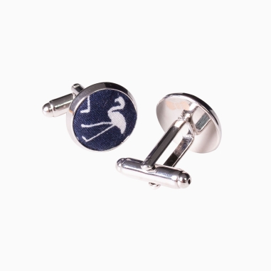 Navy Tiny Flamingo Cufflinks