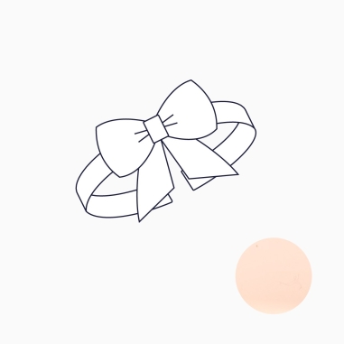 Rose Gold Bracelet Fabric Bow – Choose a fabric