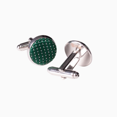 Green Fiorenza Silk cufflinks