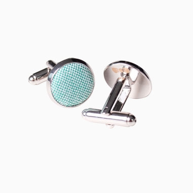 Green Oxford cufflinks