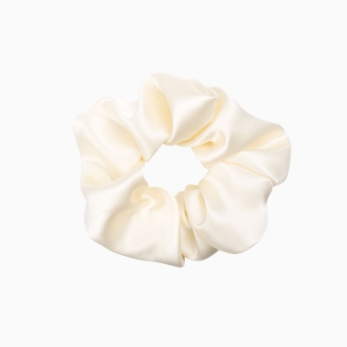 Champagne Silk Scrunchie