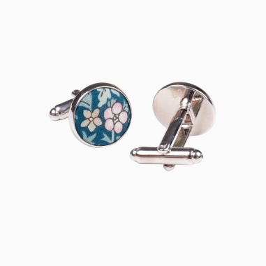 Liberty Strawberry Thief Cufflinks Green