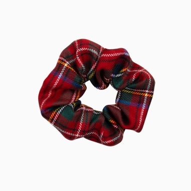 Dickson Tartan Wool Scrunchie - Red