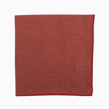 Brick Linen Pocket Square