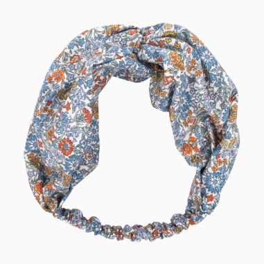 Headband Liberty May Fields bleu cuivre