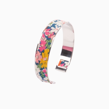 Liberty Blue Fuchsia Libby Bracelet - Silver