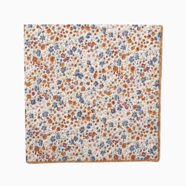 Terracotta Phoebe Liberty pocket square