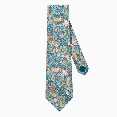 Liberty Emerald Strawberry Thief Tie