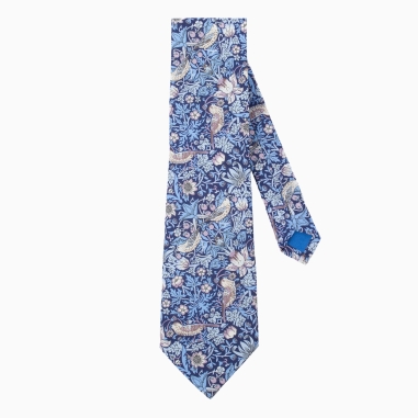 Liberty Persian Blue Strawberry Thief Tie