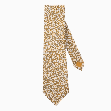 Liberty Mustard Feather Meadow Tie