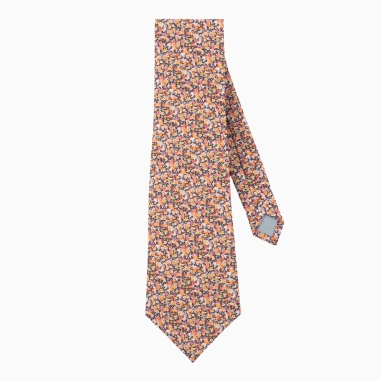 Liberty Orange / grey Pepper Tie