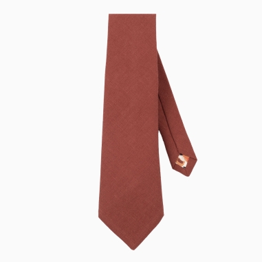 Brick Linen Tie