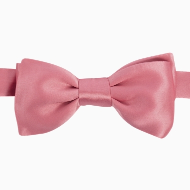 Blush Silk Bow Tie