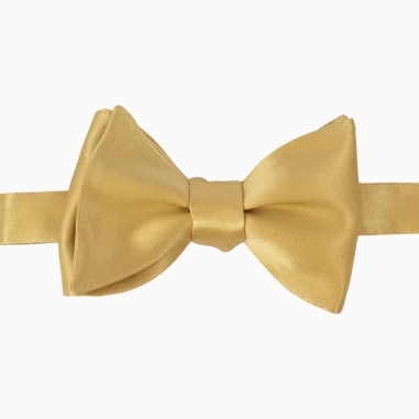 Golden Silk Bow Tie