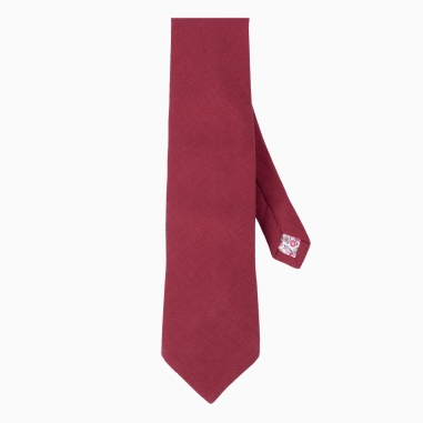 Raspberry Linen tie