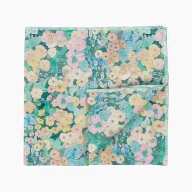 Liberty Holly Green Pocket Square