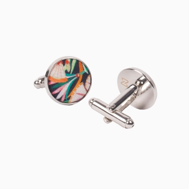 Boutons de manchette Liberty Lotus lagon