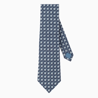 Liberty Palm Dark Blue Tie