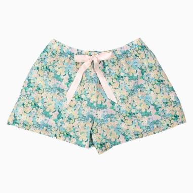 Liberty Holly Green Pyjama Shorts