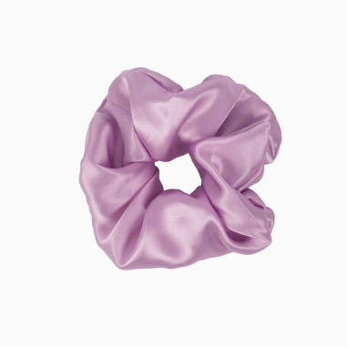 Heather Silk Scrunchie