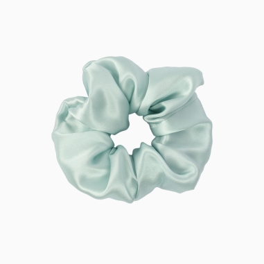 Mint Silk Scrunchie