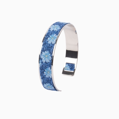 Bracelet laiton argenté - Liberty Peter pervenche