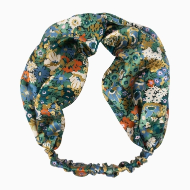 Headband Soie Liberty Thorpeness vert