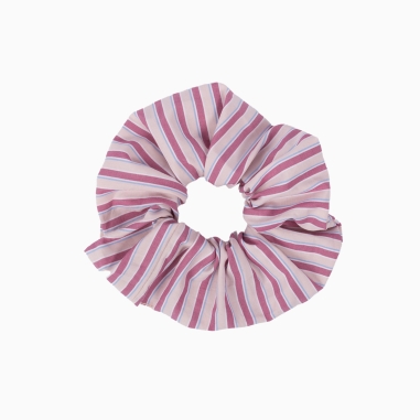 Pink Stripes Scrunchie