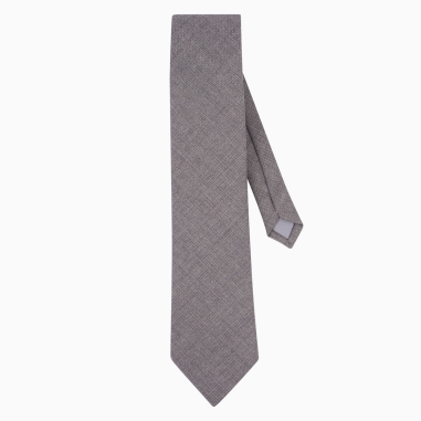 Grey Italian Wool Tie