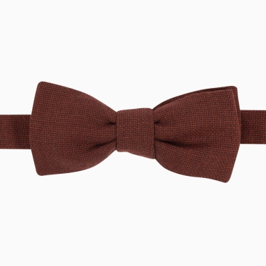 Moka Italian Wool Bow Tie