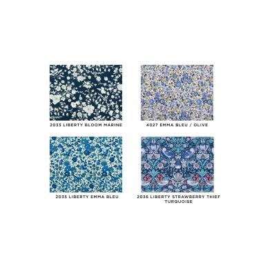 Color Chart - Liberty fabrics Dark Blue