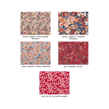 Liberty fabrics - Burgundy