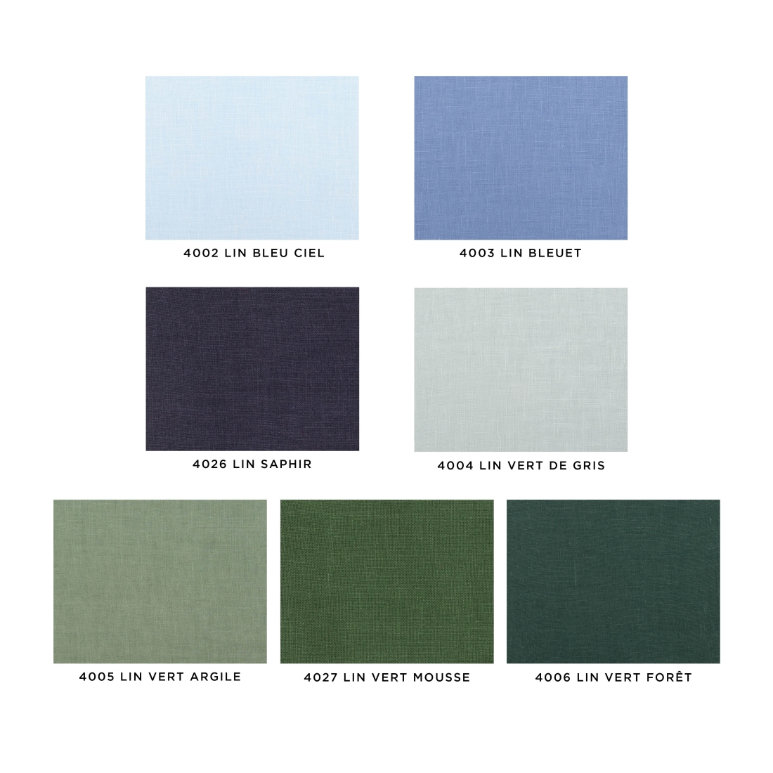 Color Chart - Linen - Cold Colour - Le Colonel