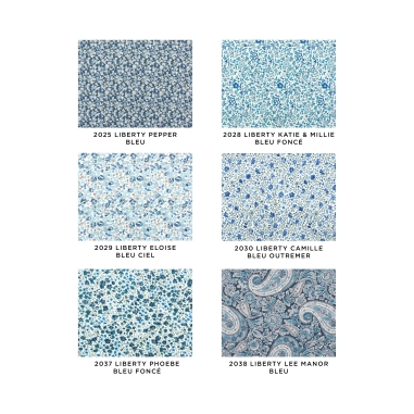 Color Chart - Liberty fabrics Blue