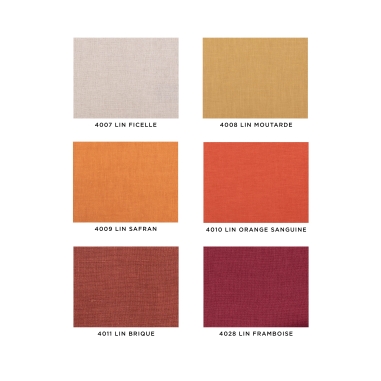 Color Chart - Warm Colour Linen