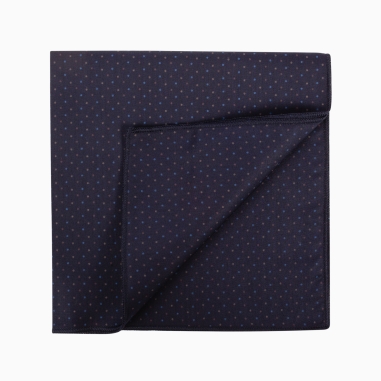 Navy Polka Dots Pocket Square