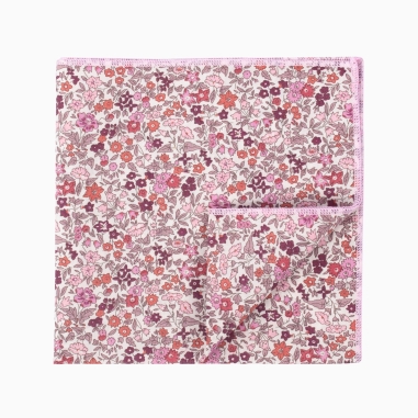 Liberty Burgundy Pink Ava Pocket Square