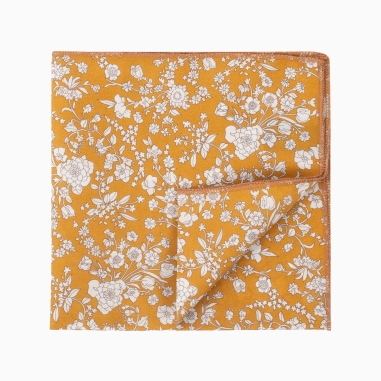 Pochette de costume Liberty Bloom curcuma