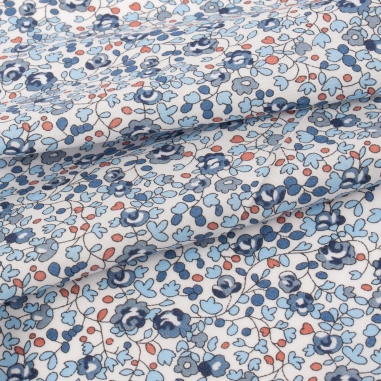 Tissu au mètre Liberty Eloise bleu ciel