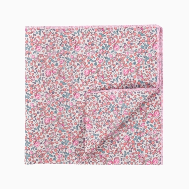 Pochette de costume Liberty Eloise rose dragée