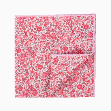 Pochette de costume Liberty Emma framboise