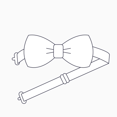 Adjustable Bow tie - Silk