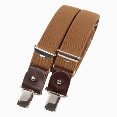 Chocolate leather chestnut Heritage Skinny braces