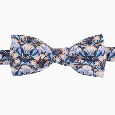 Liberty Azure Lotus Bow Tie